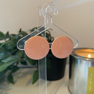 🍓Vintage peach metal earrings